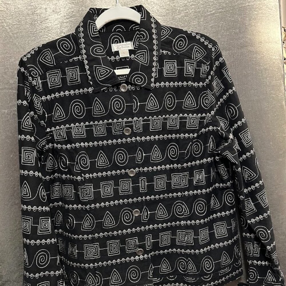 Christopher & Banks women’s small black blazer button down New Wout Tags